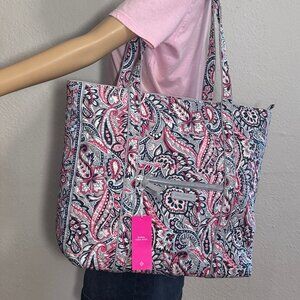 Vera Bradley Large Vera Tote in Gramercy Paisley NWT